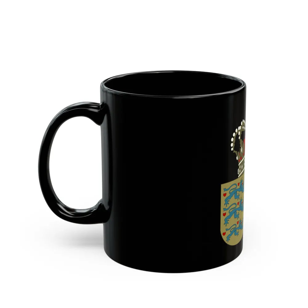 Coat of arms of the County of Greenland - Black Coffee Mug-Go Mug Yourself