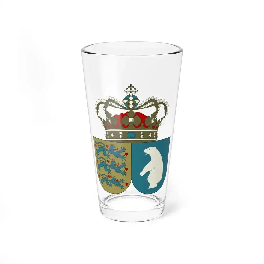 Coat of arms of the County of Greenland - Pint Glass 16oz - Go Mug Yourself