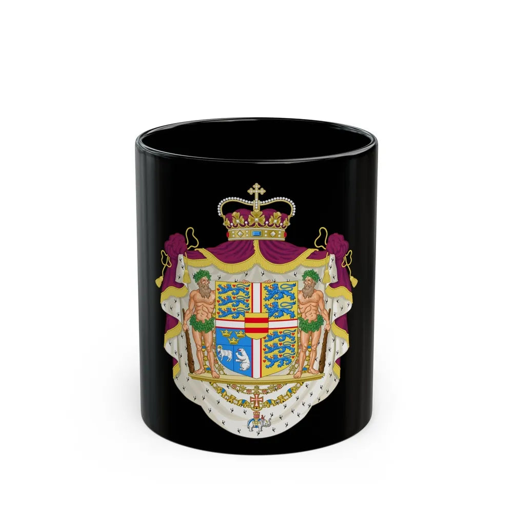 Coat of arms of the Crown Prince of Denmark - Black Coffee Mug-11oz-Go Mug Yourself