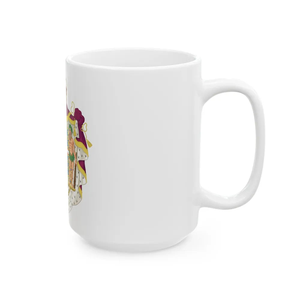 Coat of arms of the Crown Prince of Denmark - White Coffee Mug-Go Mug Yourself