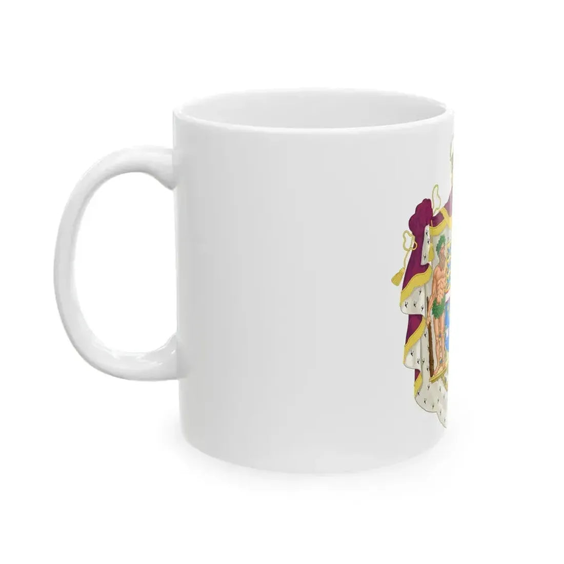 Coat of arms of the Crown Prince of Denmark - White Coffee Mug - Go Mug Yourself