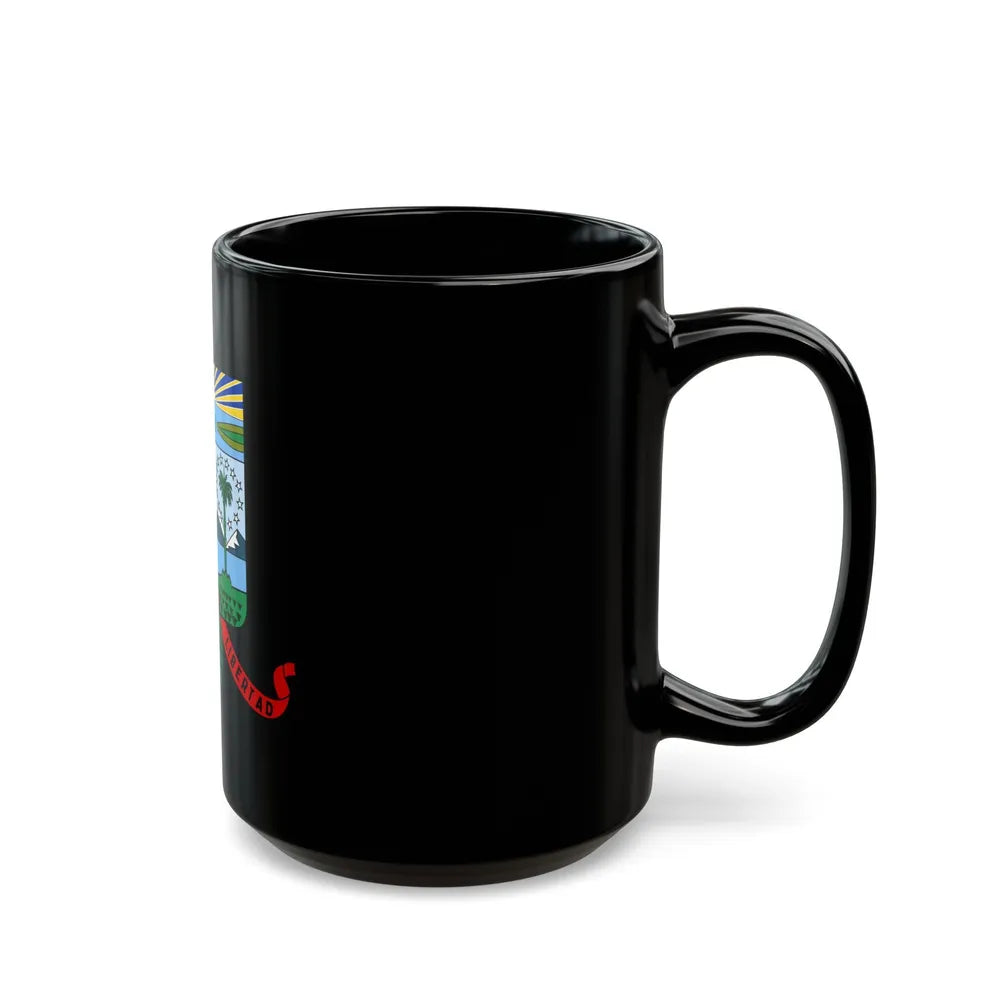 Coat of arms of the Cuban Filibuster Movement - Black Coffee Mug-Go Mug Yourself