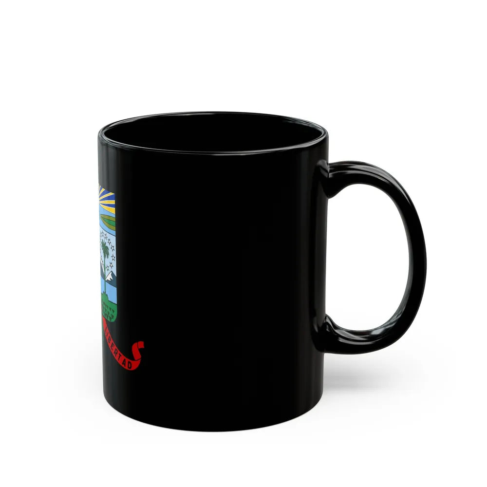 Coat of arms of the Cuban Filibuster Movement - Black Coffee Mug-Go Mug Yourself