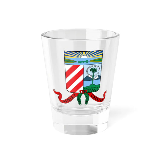 Coat of arms of the Cuban Filibuster Movement (Cuba) (Coat of Arms) Shot Glass 1.5oz 1.5oz - Go Mug Yourself