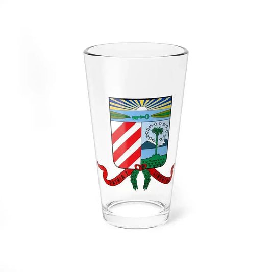 Coat of arms of the Cuban Filibuster Movement - Pint Glass 16oz 16oz - Go Mug Yourself
