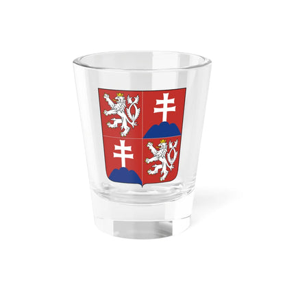 Coat of arms of the Czech and Slovak Federal Republic (Slovakia) (Coat of Arms) Shot Glass 1.5oz 1.5oz - Go Mug Yourself