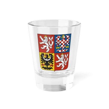 Coat of arms of the Czech Republic (Czech Republic) (Coat of Arms) Shot Glass 1.5oz 1.5oz - Go Mug Yourself