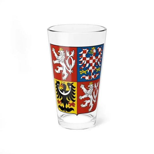 Coat of arms of the Czech Republic - Pint Glass 16oz 16oz - Go Mug Yourself