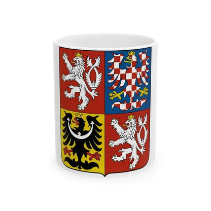 Coat of arms of the Czech Republic - White Coffee Mug 11oz - Go Mug Yourself