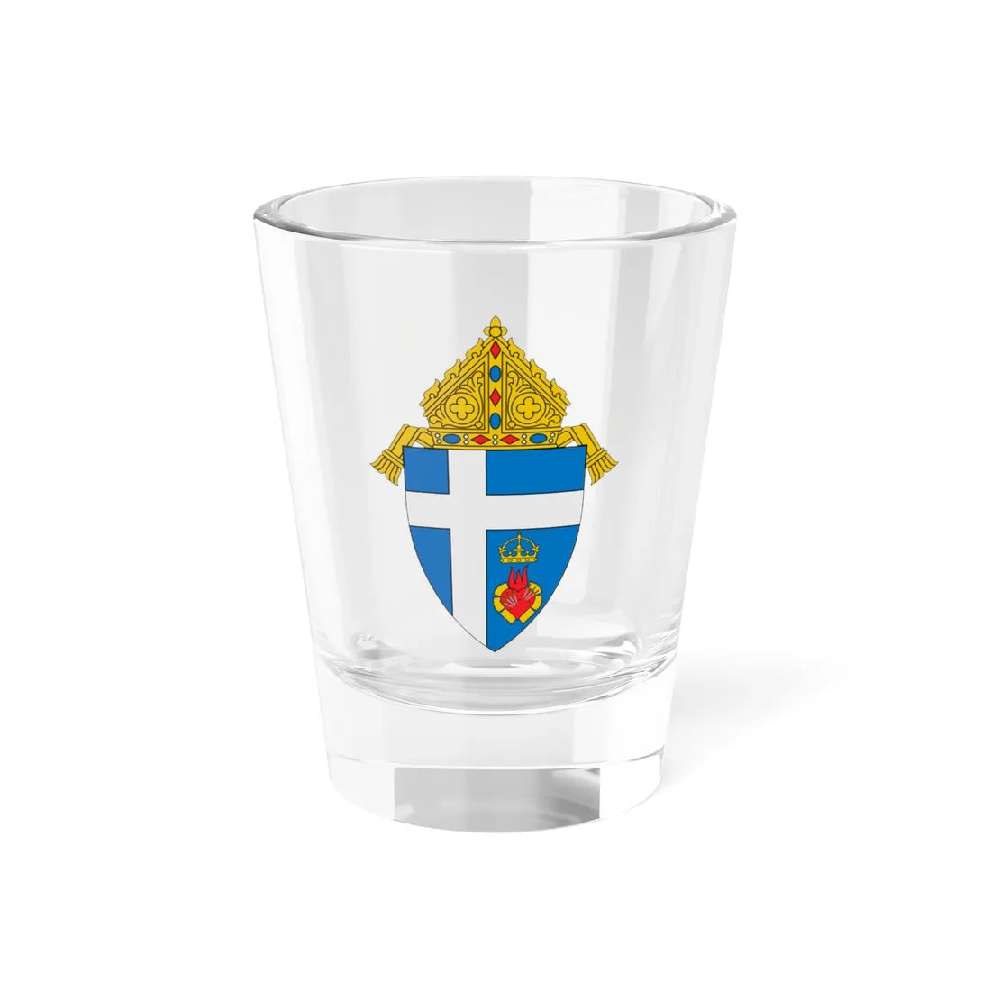 Coat of arms of the Diocese of Caruaru (Brazil) (Coat of Arms) Shot Glass 1.5oz 1.5oz - Go Mug Yourself
