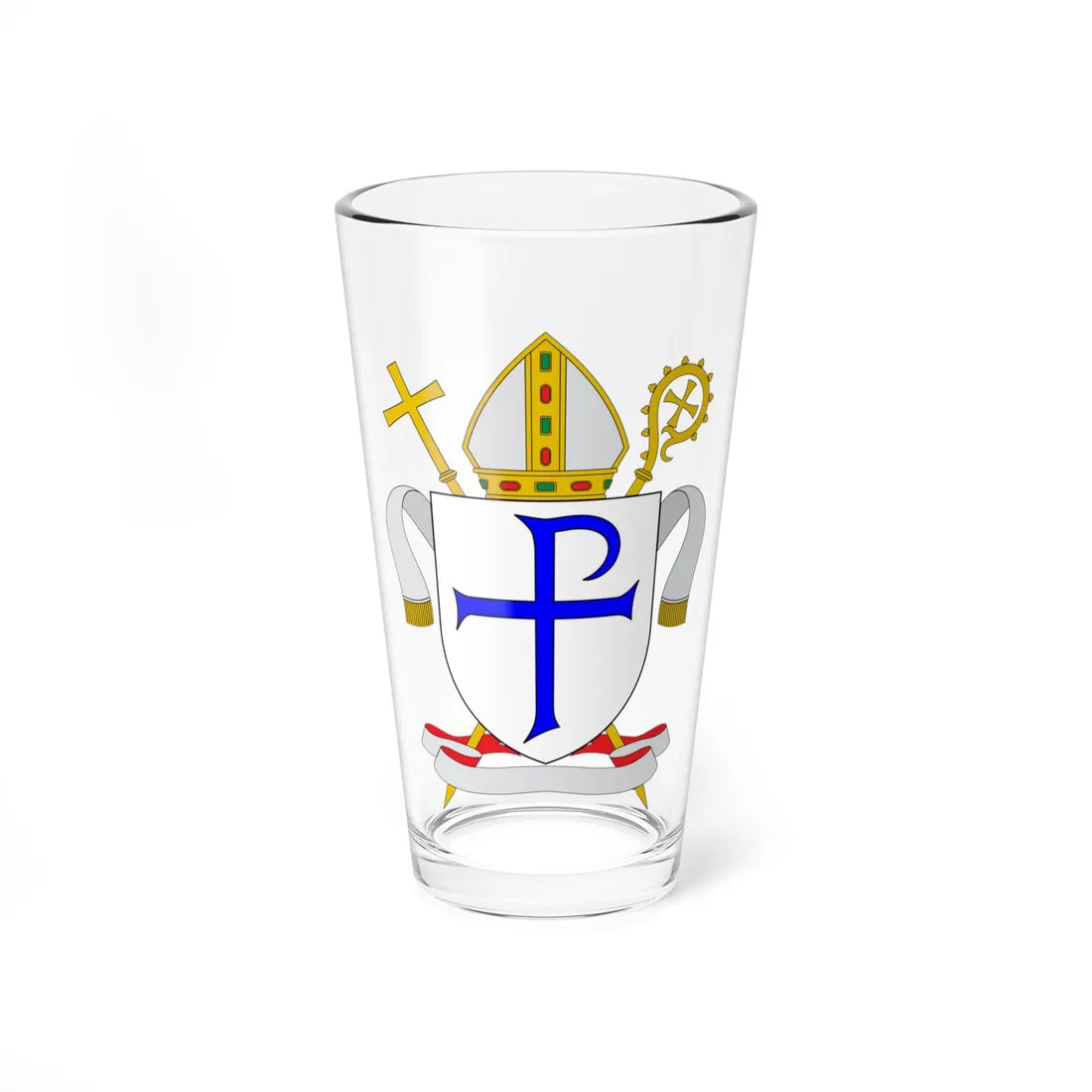 Coat of arms of the Diocese of Galloway (United Kingdom) (Coat of Arms) Pint Glass 16oz 16oz - Go Mug Yourself