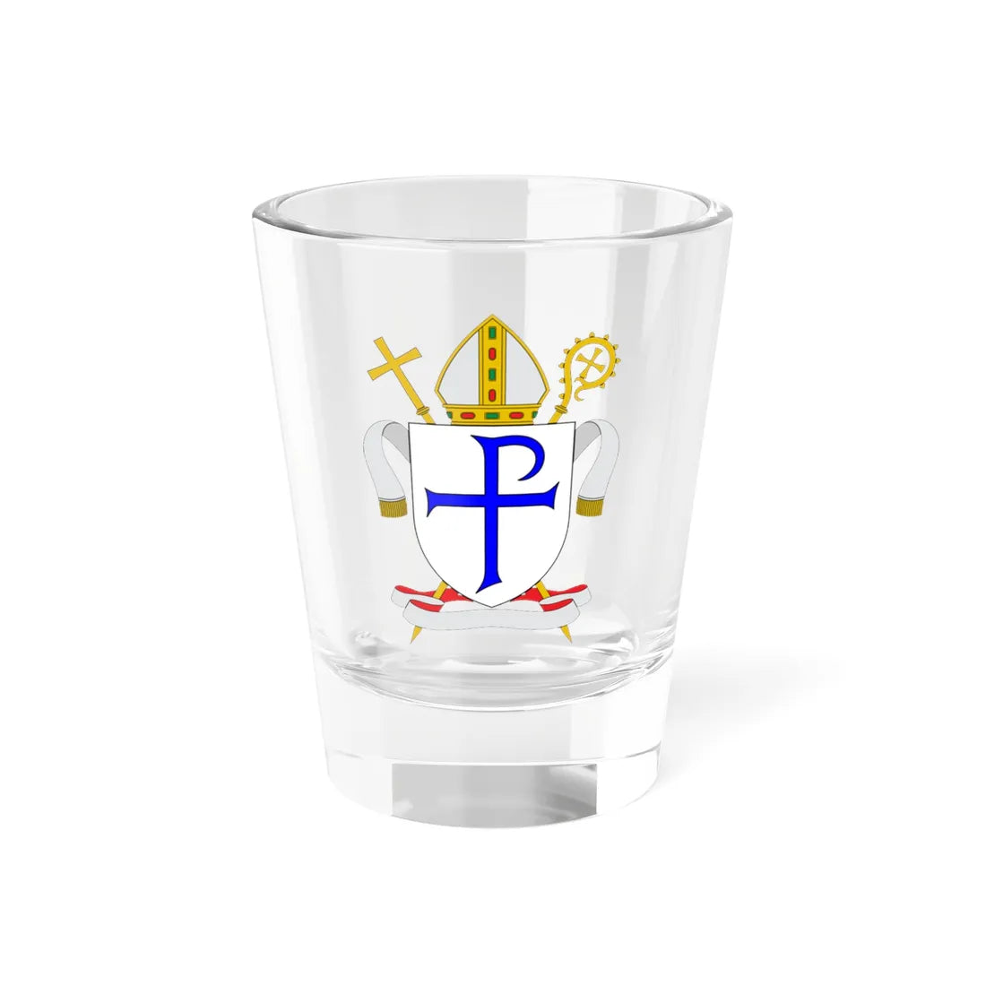Coat of arms of the Diocese of Galloway (United Kingdom) (Coat of Arms) Shot Glass 1.5oz 1.5oz - Go Mug Yourself