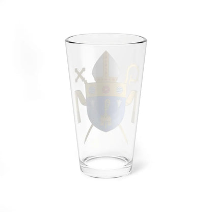 Coat of Arms of the Diocese of Lancaster (England) (Coat of Arms) Pint Glass 16oz - Go Mug Yourself