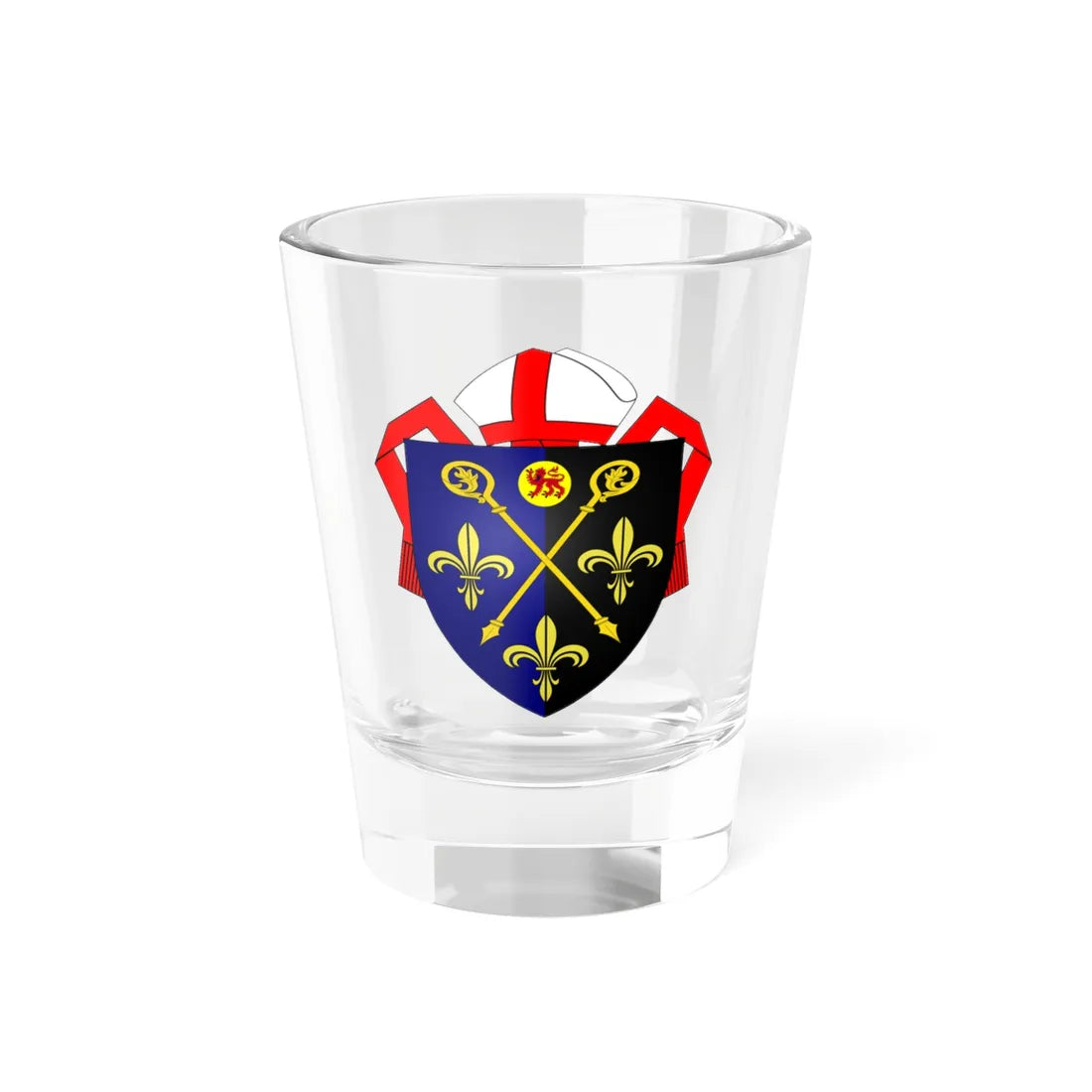 Coat of arms of the Diocese of Monmouth (United Kingdom) (Coat of Arms) Shot Glass 1.5oz 1.5oz - Go Mug Yourself