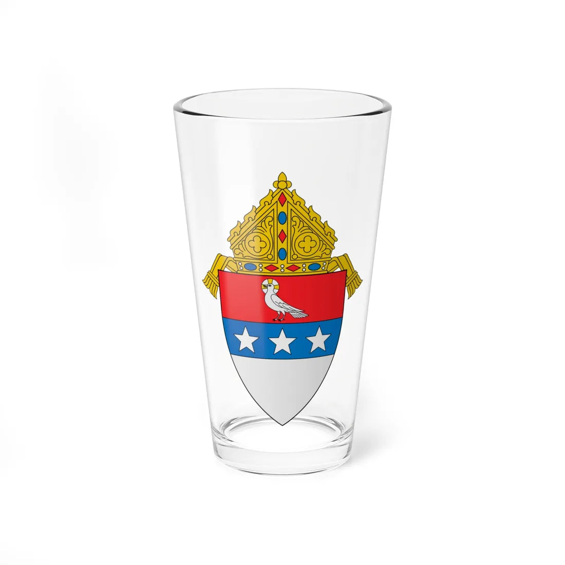 Coat of arms of the Diocese of Nashville (United States) (Coat of Arms) Pint Glass 16oz 16oz - Go Mug Yourself