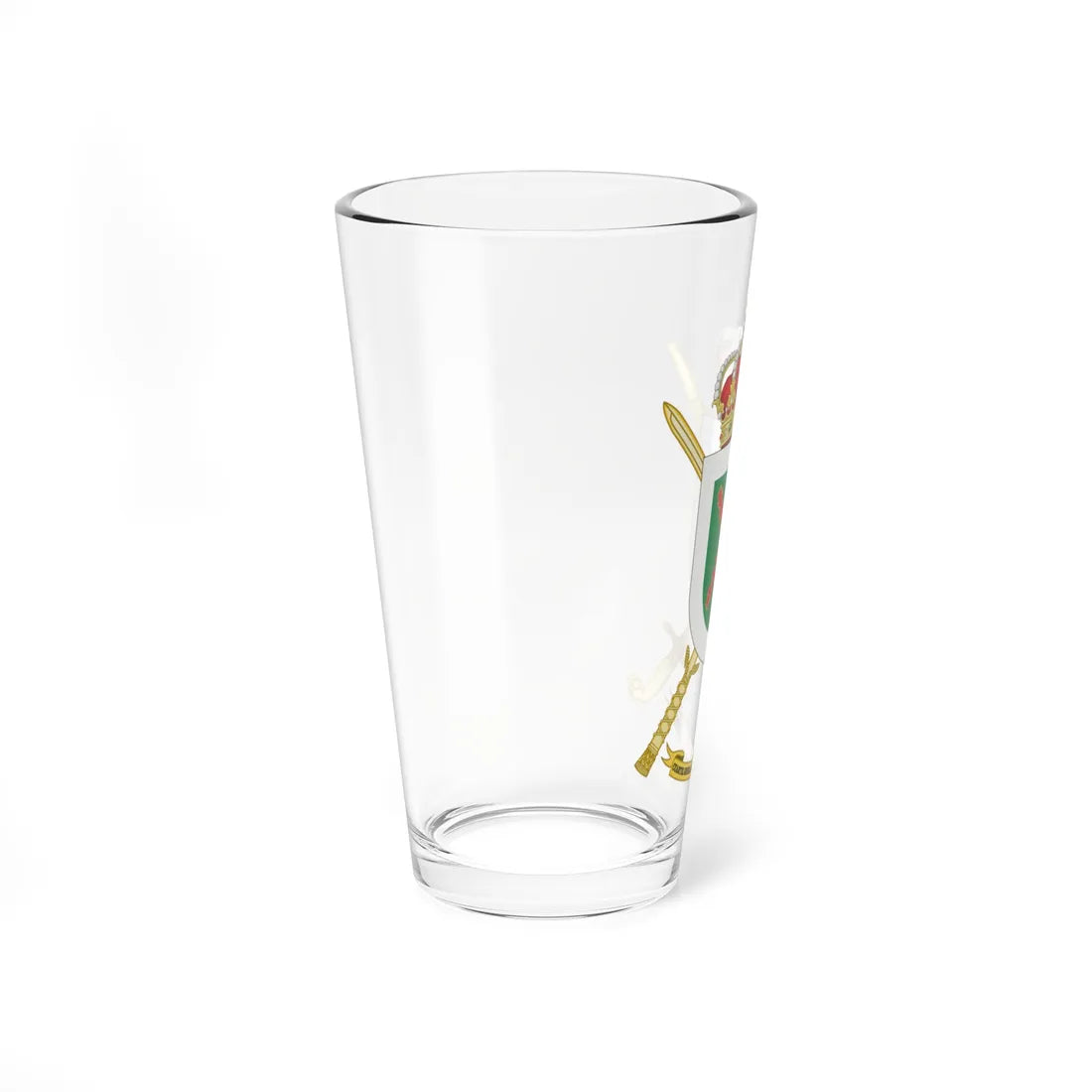 Coat of Arms of the Division Castillejos Headquarters (Spain) (Coat of Arms) Pint Glass 16oz - Go Mug Yourself