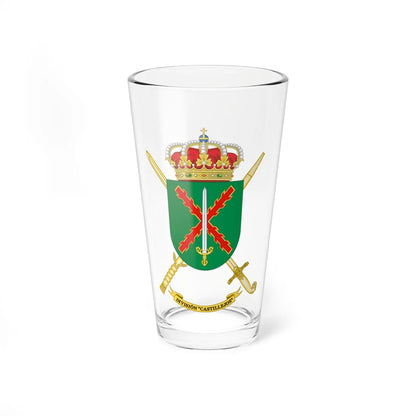 Coat of Arms of the Division Castillejos (Spain) (Coat of Arms) Pint Glass 16oz 16oz - Go Mug Yourself