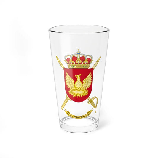 Coat of Arms of the Division San Marcial Headquarters Battalion (Spain) (Coat of Arms) Pint Glass 16oz 16oz - Go Mug Yourself
