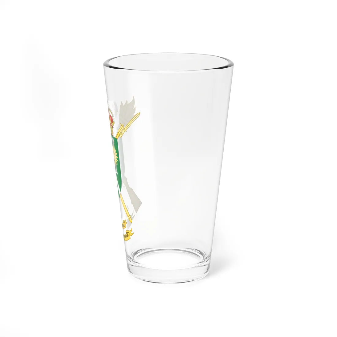 Coat of Arms of the Divisional Logistics Group of the 61st AALOG (Spain) (Coat of Arms) Pint Glass 16oz - Go Mug Yourself