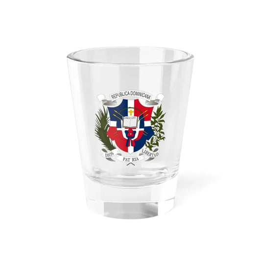 Coat of arms of the Dominican Republic (1860) - Shot Glass 1.5oz 1.5oz - Go Mug Yourself