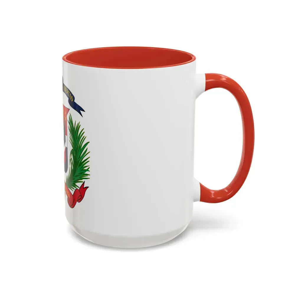 Coat of arms of the Dominican Republic - Accent Coffee Mug - Go Mug Yourself
