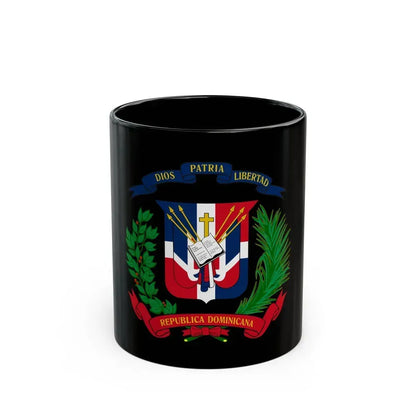 Coat of arms of the Dominican Republic - Black Coffee Mug 11oz - Go Mug Yourself