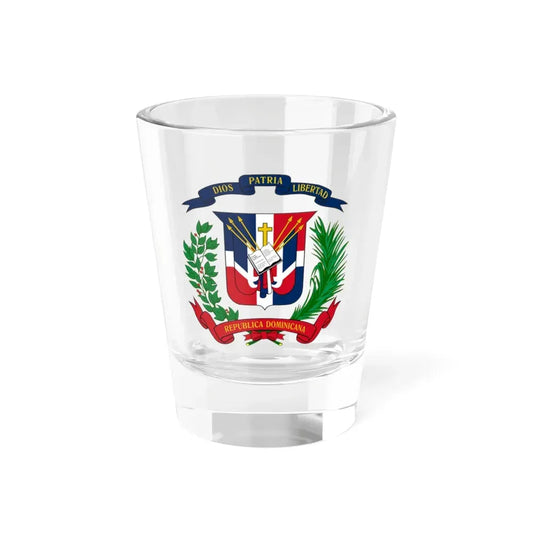 Coat of arms of the Dominican Republic - Shot Glass 1.5oz 1.5oz - Go Mug Yourself
