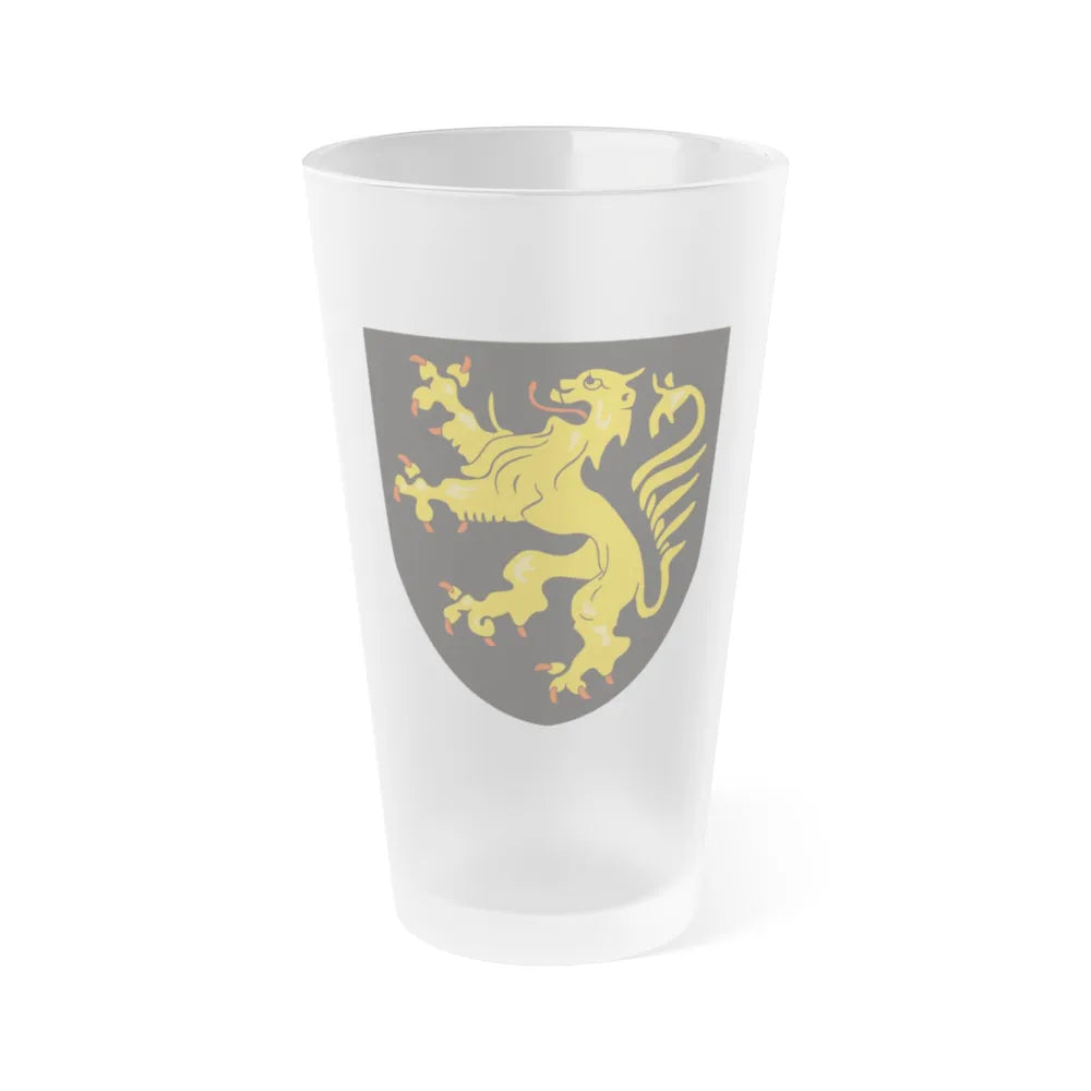 Coat of arms of the Duchy of Brabant - Frosted Pint Glass 16oz-Go Mug Yourself