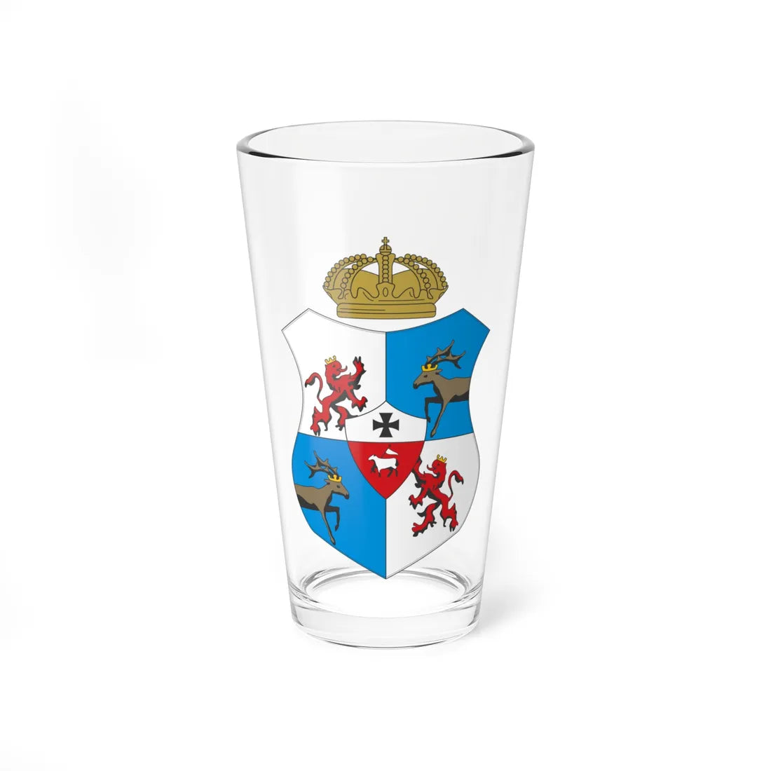 Coat of arms of the Duchy of Courland and Semigallia 1918 (Latvia) (Coat of Arms) Pint Glass 16oz 16oz - Go Mug Yourself