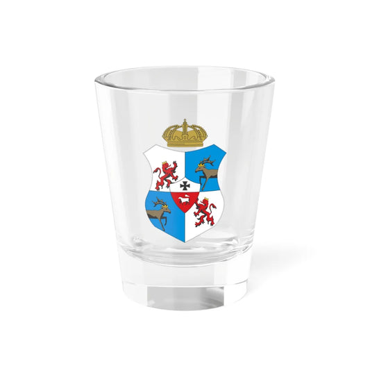 Coat of arms of the Duchy of Courland and Semigallia 1918 (Latvia) (Coat of Arms) Shot Glass 1.5oz 1.5oz - Go Mug Yourself