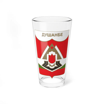 Coat of arms of the Dushanbe 1953-1991 (Soviet Union) (Coat of Arms) Pint Glass 16oz 16oz - Go Mug Yourself
