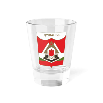 Coat of arms of the Dushanbe 1953-1991 (Tajikistan) (Coat of Arms) Shot Glass 1.5oz 1.5oz - Go Mug Yourself