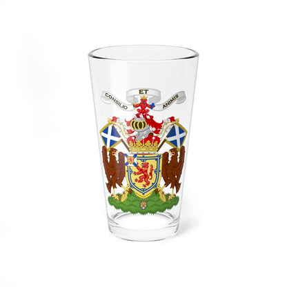 Coat of Arms of the Earl of Lauderdale (Scotland) (Coat of Arms) Pint Glass 16oz 16oz - Go Mug Yourself