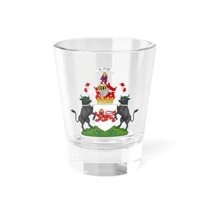 Coat of Arms of the Earldom of Airlie (United Kingdom) (Coat of Arms) Shot Glass 1.5oz 1.5oz - Go Mug Yourself