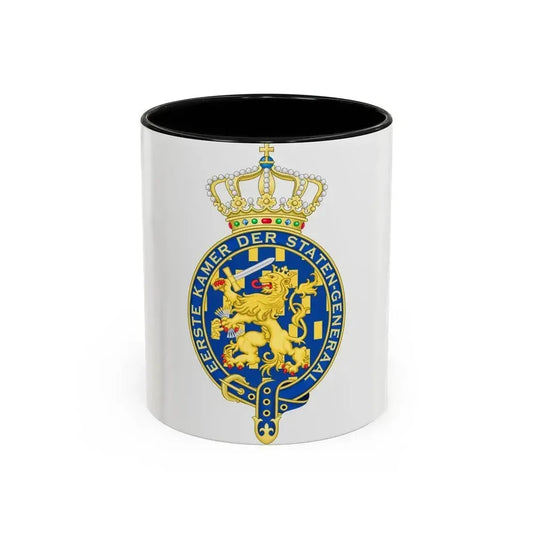 Coat of arms of the Eerste Kamer - Accent Coffee Mug 11oz Black - Go Mug Yourself