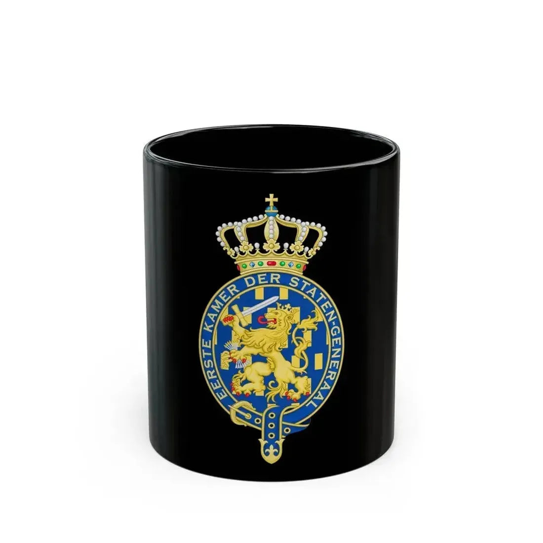 Coat of arms of the Eerste Kamer - Black Coffee Mug 11oz - Go Mug Yourself