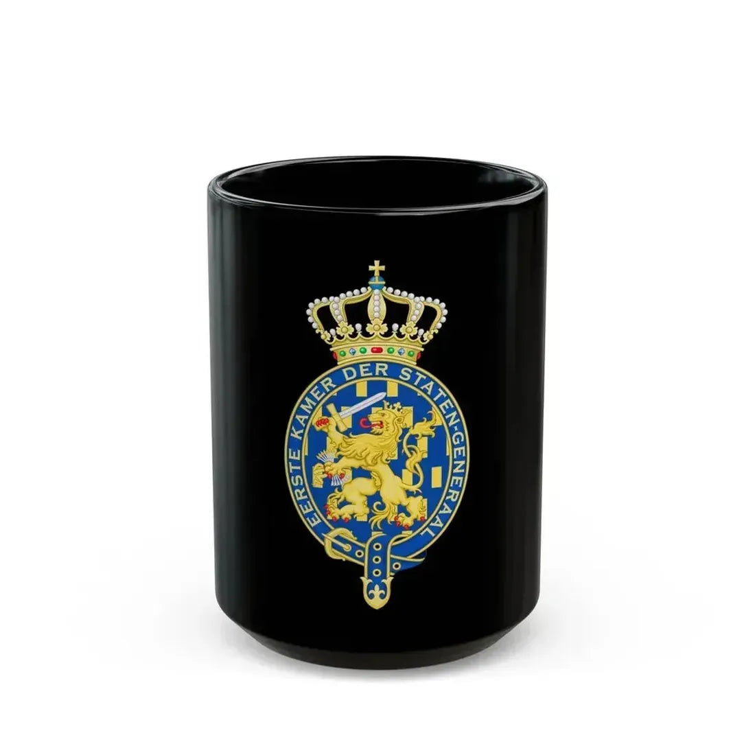 Coat of arms of the Eerste Kamer - Black Coffee Mug 15oz - Go Mug Yourself