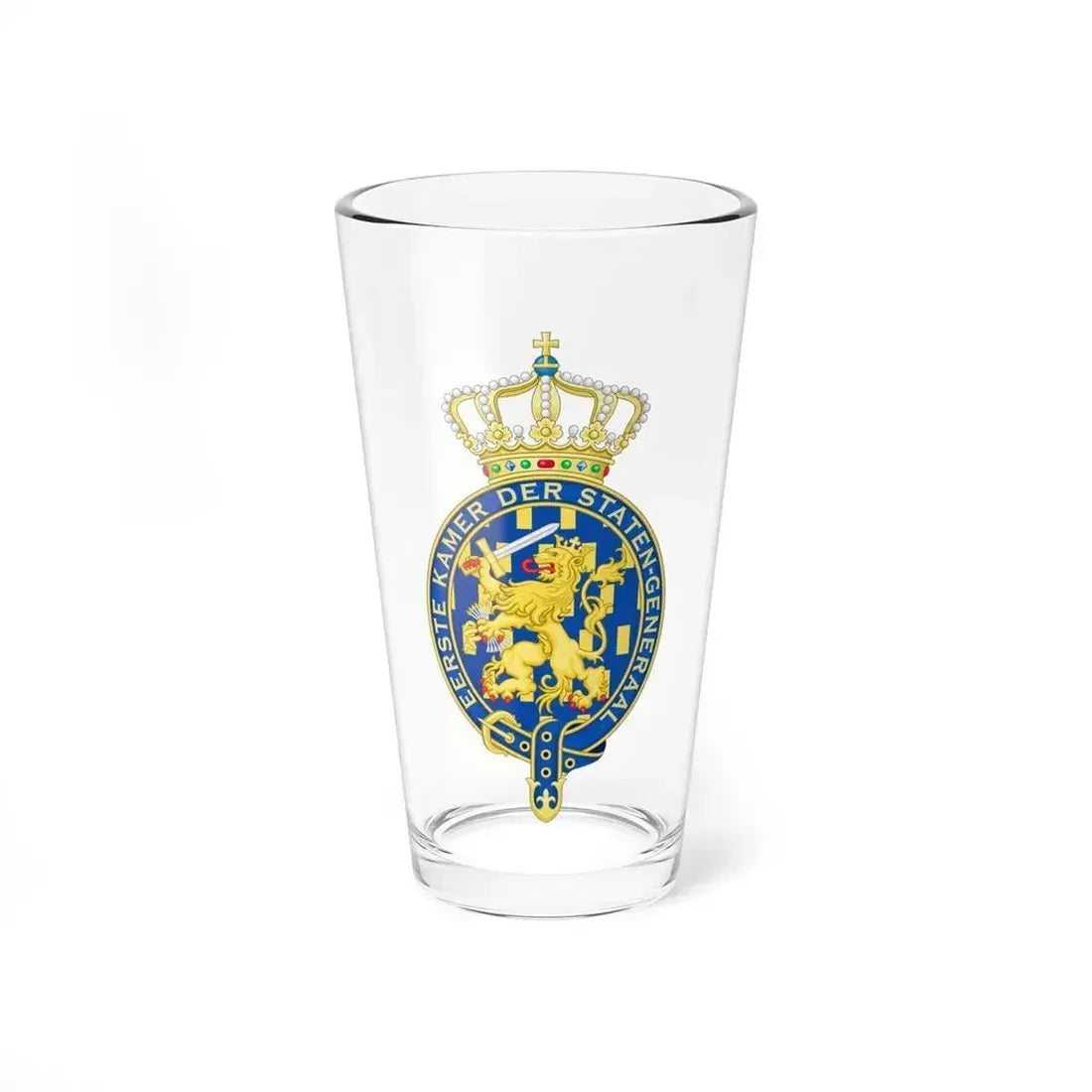 Coat of arms of the Eerste Kamer - Pint Glass 16oz 16oz - Go Mug Yourself
