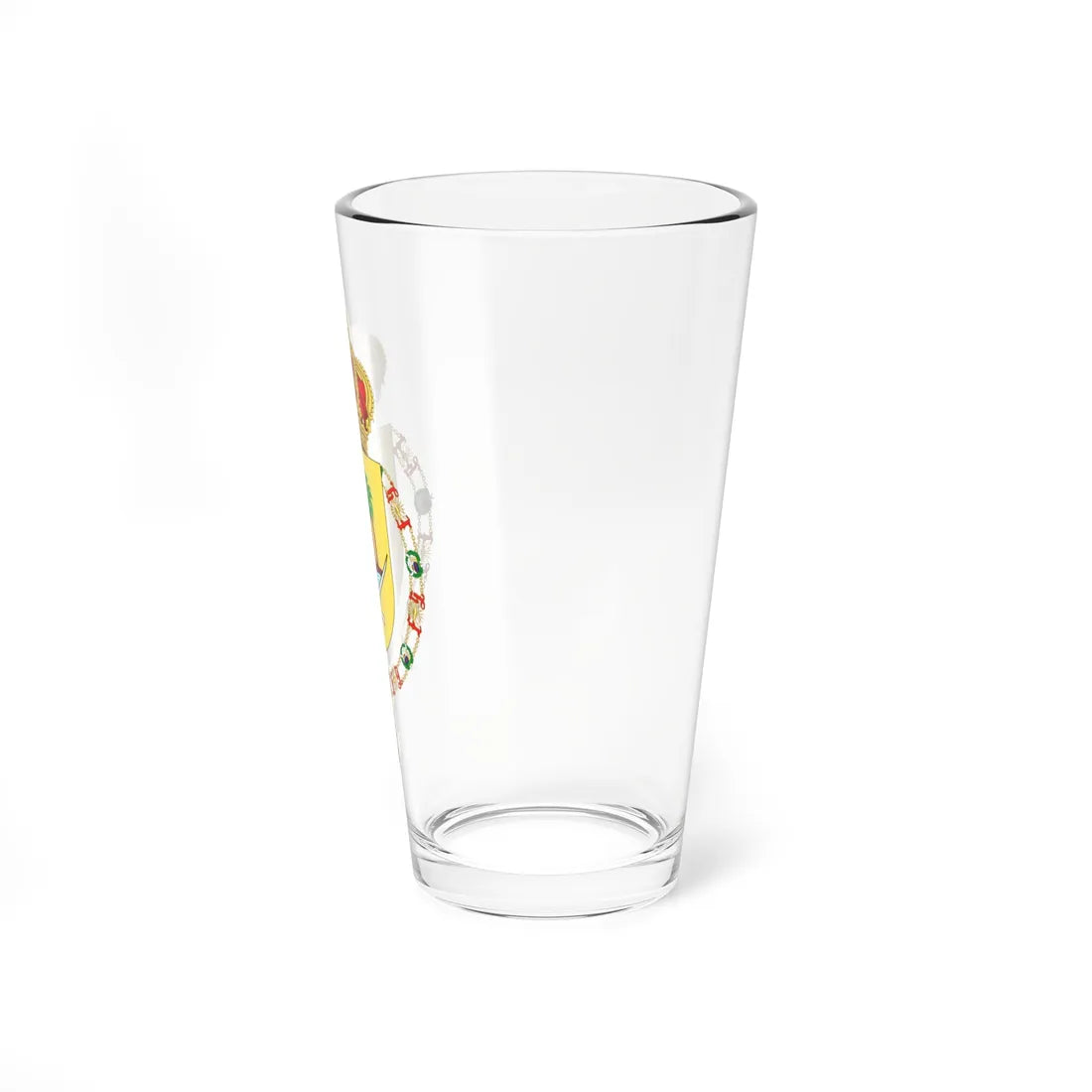 Coat of Arms of the Emir of Qatar Order of Isabella the Catholic (Qatar) (Coat of Arms) Pint Glass 16oz - Go Mug Yourself