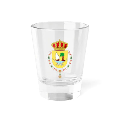 Coat of Arms of the Emir of Qatar Order of Isabella the Catholic (Qatar) (Coat of Arms) Shot Glass 1.5oz 1.5oz - Go Mug Yourself