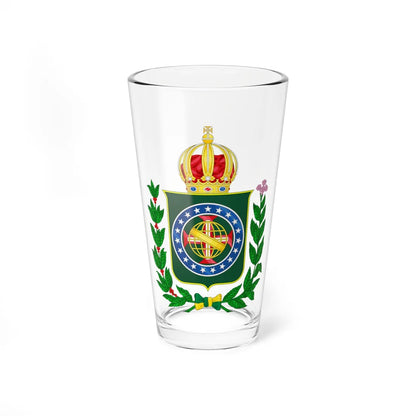 Coat of arms of the Empire of Brazil 1822-1853 (Brazil) (Coat of Arms) Pint Glass 16oz 16oz - Go Mug Yourself