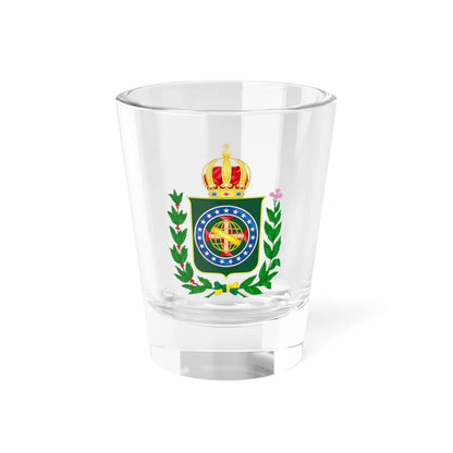 Coat of arms of the Empire of Brazil 1822-1853 (Brazil) (Coat of Arms) Shot Glass 1.5oz 1.5oz - Go Mug Yourself