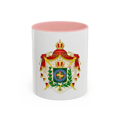 Coat of arms of the Empire of Brazil - Accent Coffee Mug 11oz Pink - Go Mug Yourself