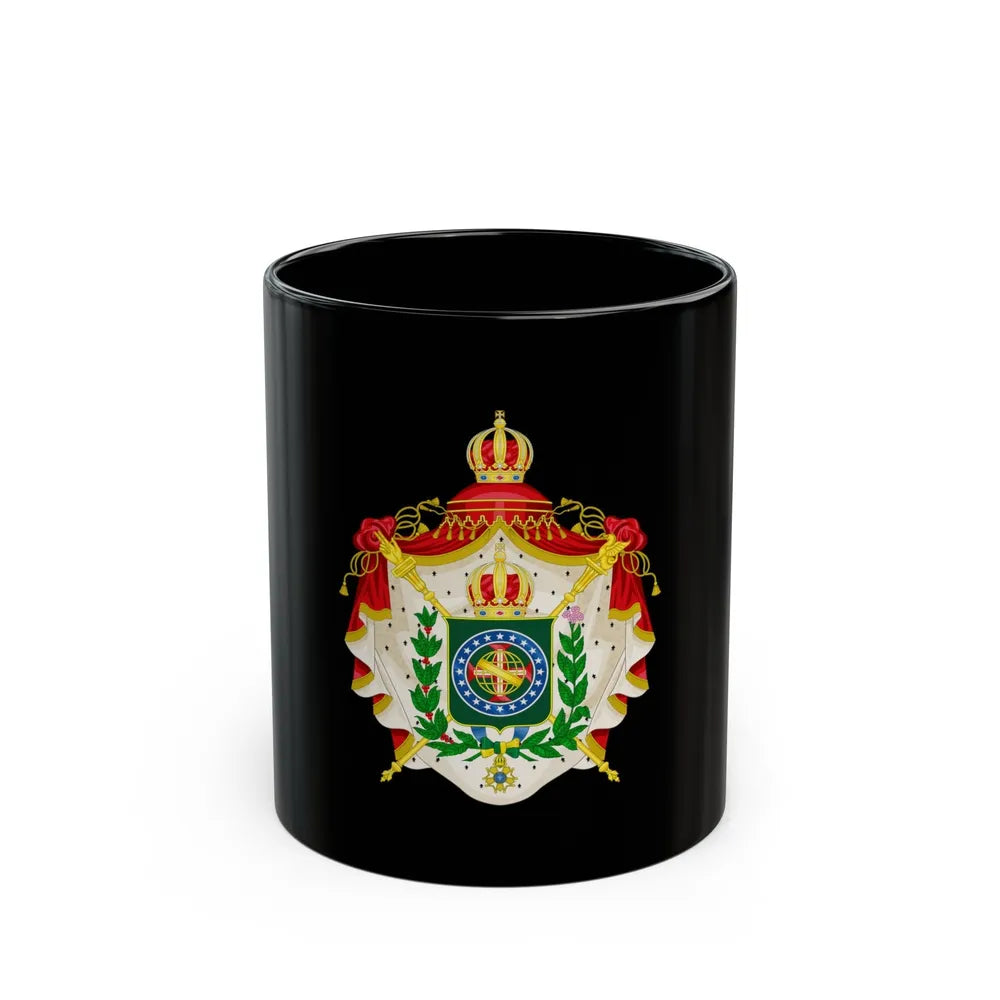 Coat of arms of the Empire of Brazil - Black Coffee Mug-11oz-Go Mug Yourself