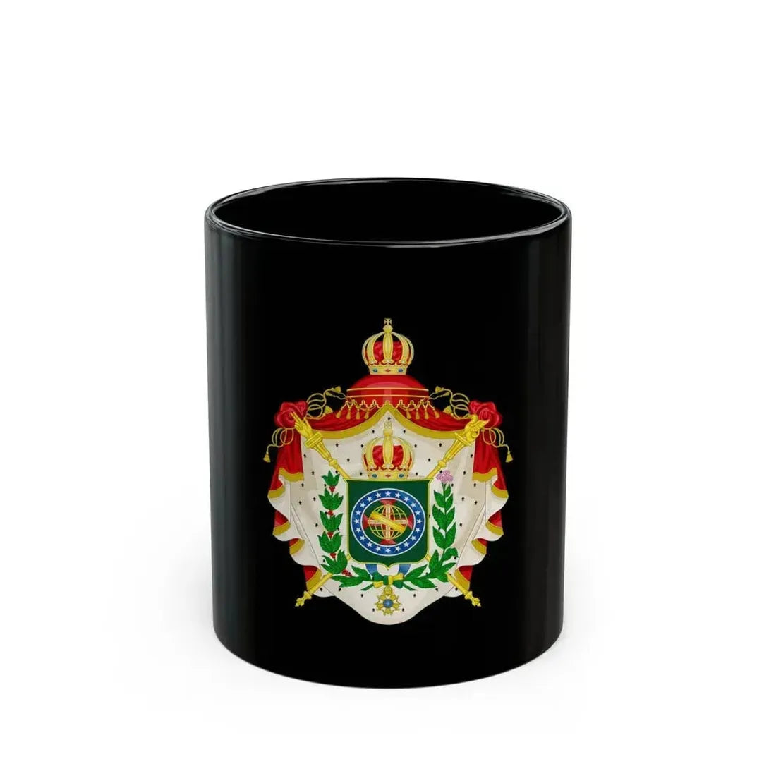 Coat of arms of the Empire of Brazil - Black Coffee Mug 11oz - Go Mug Yourself