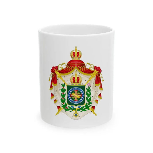 Coat of arms of the Empire of Brazil - White Coffee Mug 11oz - Go Mug Yourself
