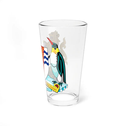 Coat of arms of the Falkland Islands Dependencies (United Kingdom) (Coat of Arms) Pint Glass 16oz - Go Mug Yourself