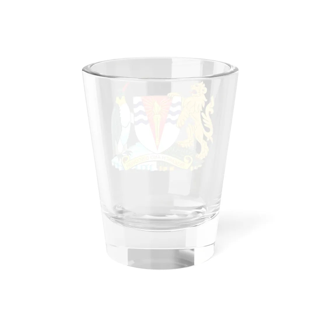 Coat of arms of the Falkland Islands Dependencies (United Kingdom) (Coat of Arms) Shot Glass 1.5oz - Go Mug Yourself