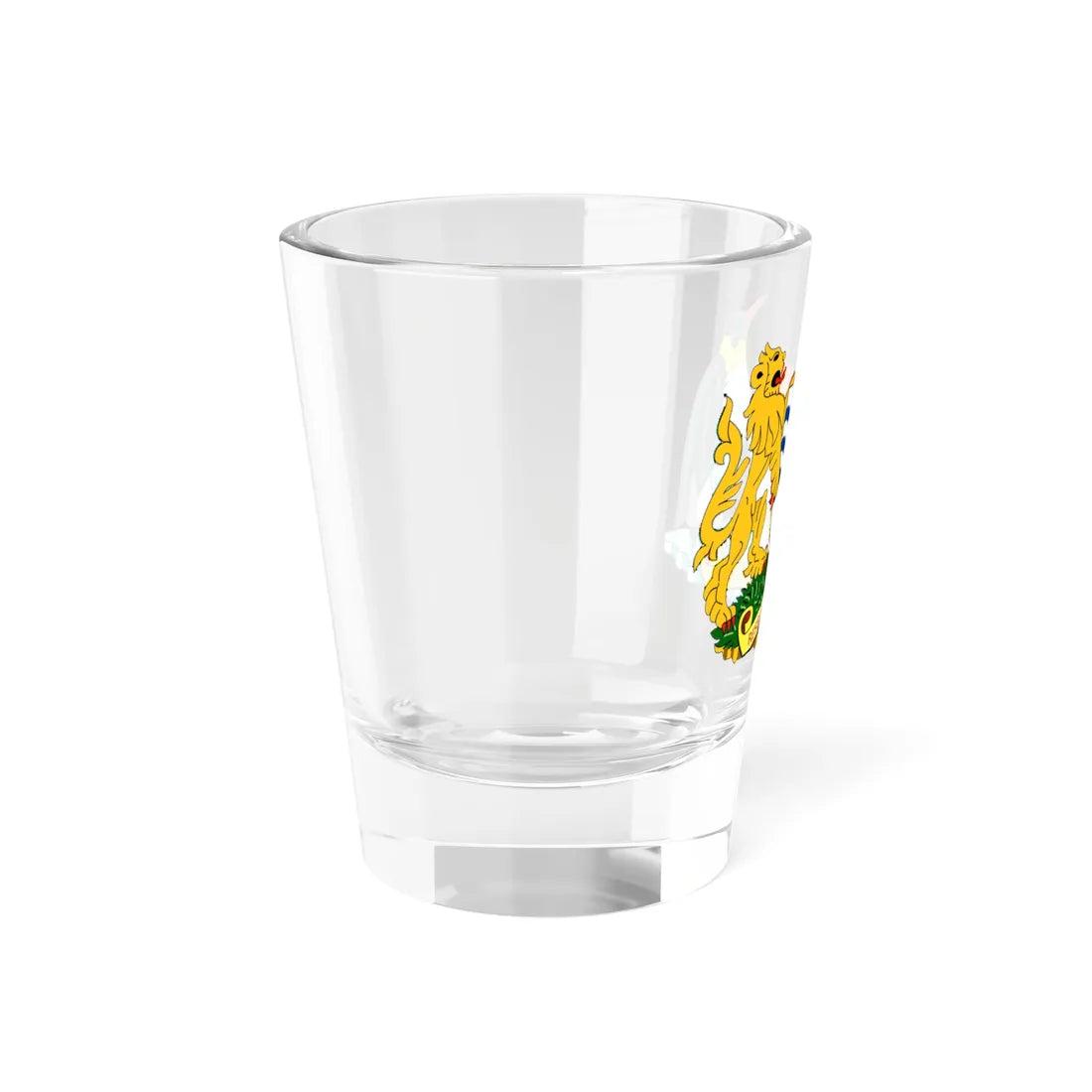 Coat of arms of the Falkland Islands Dependencies (United Kingdom) (Coat of Arms) Shot Glass 1.5oz - Go Mug Yourself