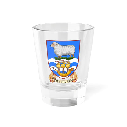 Coat of arms of the Falkland Islands (United Kingdom) (Coat of Arms) Shot Glass 1.5oz 1.5oz - Go Mug Yourself